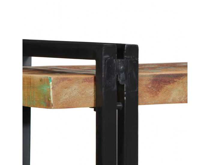 Sonata H Стенен рафт Многоцветен масивен дървен материал Възстановена