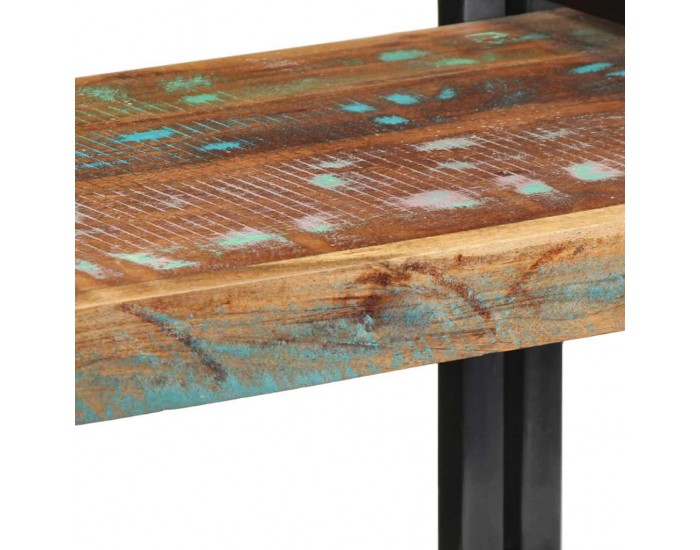 Sonata H Стенен рафт Многоцветен масивен дървен материал Възстановена