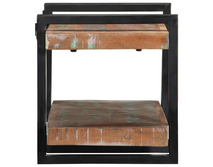 Sonata H Стенен рафт Многоцветен масивен дървен материал Възстановена