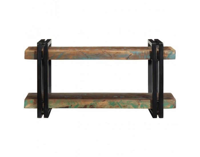 Sonata H Стенен рафт Многоцветен масивен дървен материал Възстановена