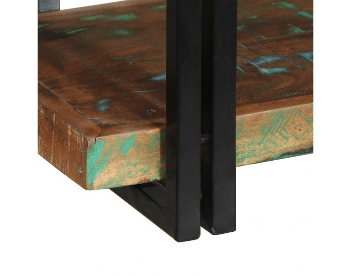 Sonata H Стенен рафт Многоцветен масивен дървен материал Възстановена