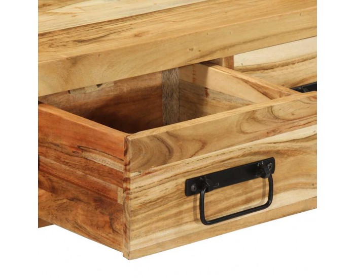 Sonata H Стенен шкаф за телевизор 60x30x19 cm Масивна дървесина Акация