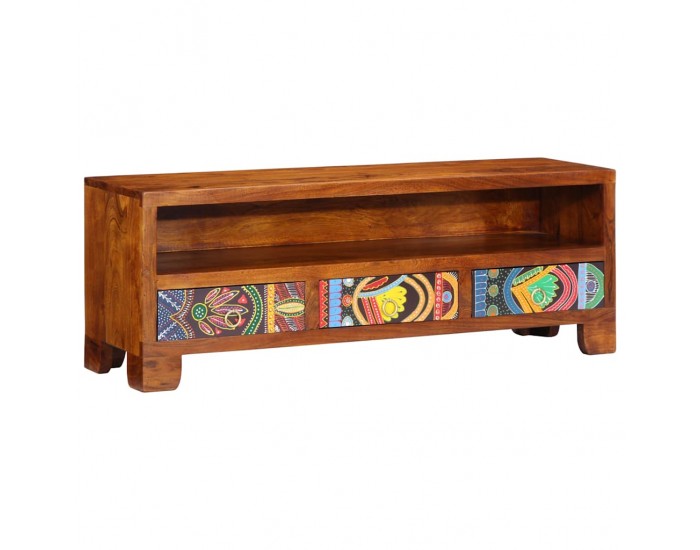 Sonata H ТВ шкаф Multicolour 110x30x40 масивна дървесина акация