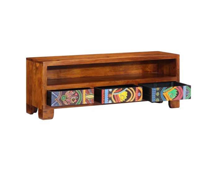 Sonata H ТВ шкаф Multicolour 110x30x40 масивна дървесина акация