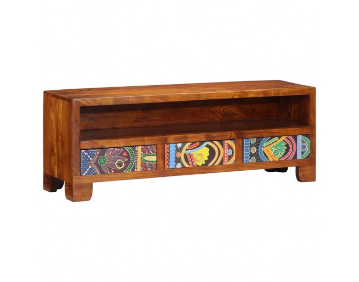 Sonata H ТВ шкаф Multicolour 110x30x40 масивна дървесина акация