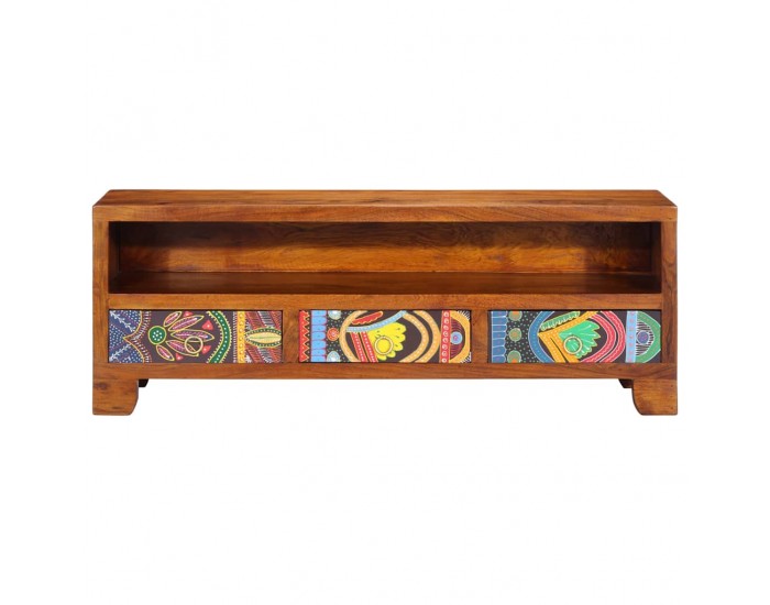 Sonata H ТВ шкаф Multicolour 110x30x40 масивна дървесина акация