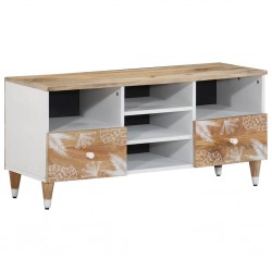 Sonata H TV шкаф 100x33,5x46 cm Масивна дървесина Манго - ТВ шкафове