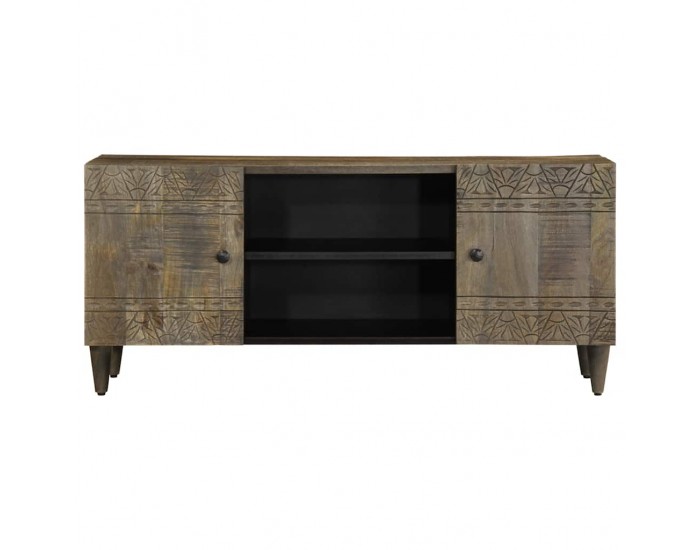 Sonata H ТВ шкаф Светло сив 105x33,5x46 cm Масивна дървесина Манго