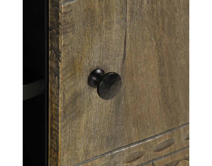 Sonata H ТВ шкаф Светло сив 105x33,5x46 cm Масивна дървесина Манго