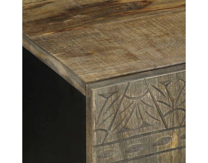 Sonata H ТВ шкаф Светло сив 105x33,5x46 cm Масивна дървесина Манго