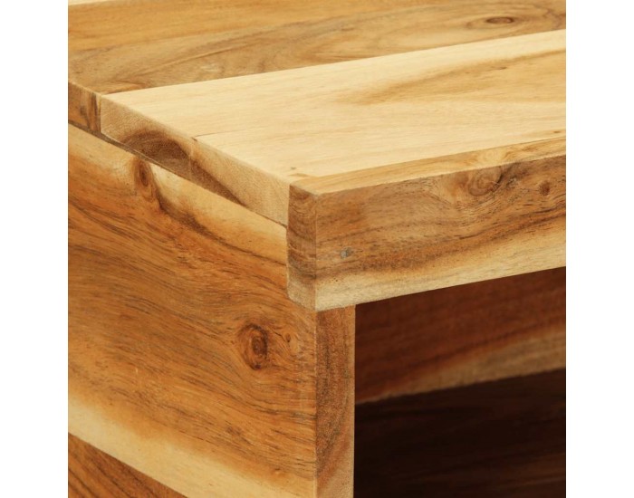 Sonata H Стенен шкаф за телевизор 60x30x19 cm Масивна дървесина Акация