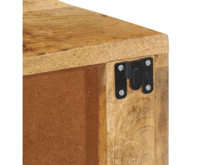 Sonata H Стенен шкаф за телевизор Масивна груба дървесина Манго