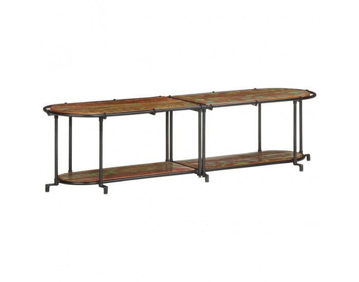 Sonata H ТВ шкаф 160x42x40 cm Масивна дървесина Възстановена