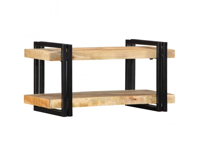 Sonata H Стенен рафт 70x33x35 cm Масивна груба дървесина Манго