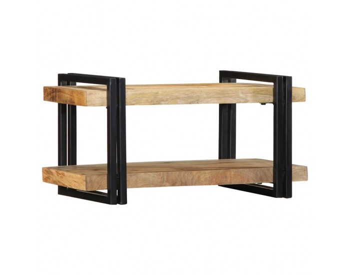 Sonata H Стенен рафт 70x33x35 cm Масивна груба дървесина Манго