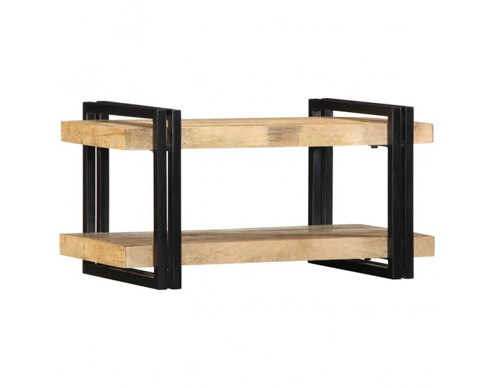 Sonata H Стенен рафт 70x33x35 cm Масивна груба дървесина Манго