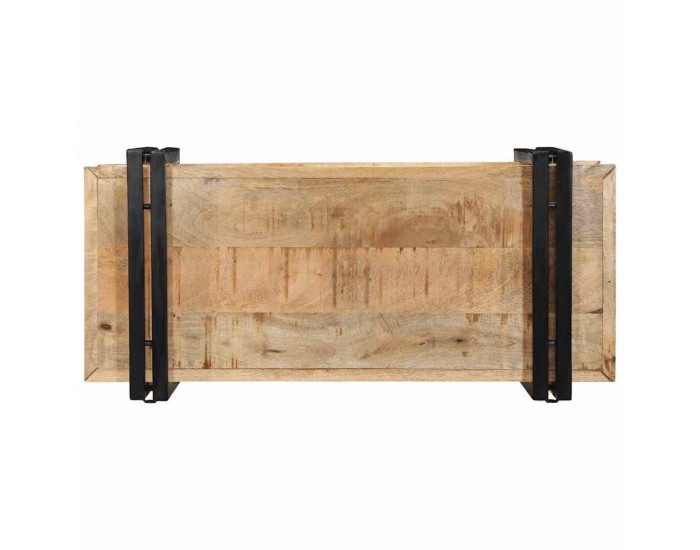 Sonata H Стенен рафт 70x33x35 cm Масивна груба дървесина Манго