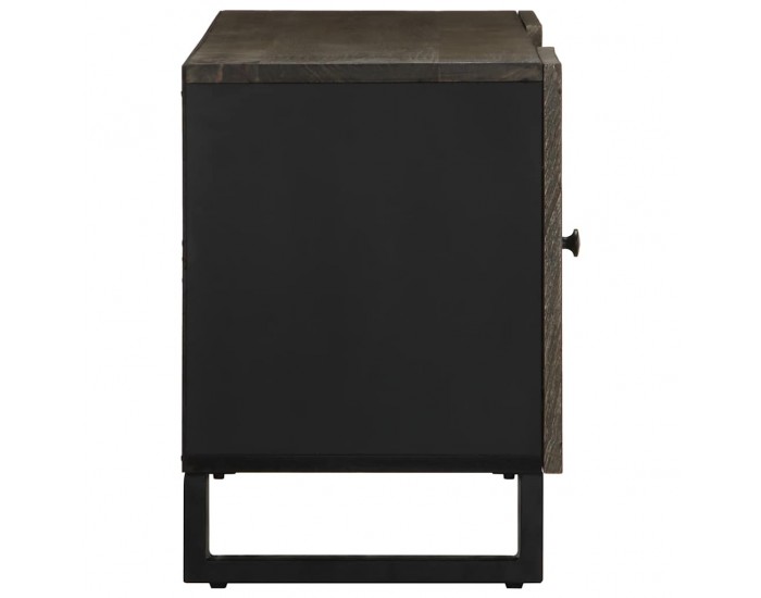 Sonata H ТВ шкаф, черен, 105x33x46 см, масивно мангово дърво