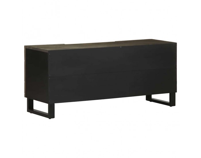 Sonata H ТВ шкаф, черен, 105x33x46 см, масивно мангово дърво