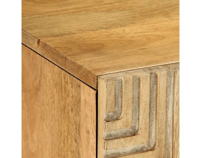 Sonata H ТВ шкаф кафяв 105x33x46 cm масивна дървесина манго