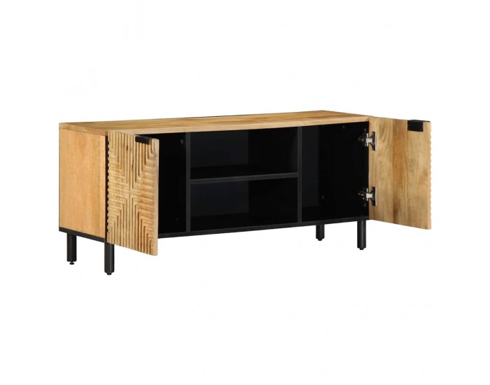 Sonata H ТВ шкаф кафяв 105x33x46 cm масивна дървесина манго