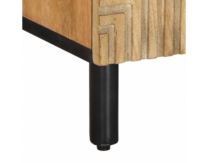 Sonata H ТВ шкаф кафяв 105x33x46 cm масивна дървесина манго