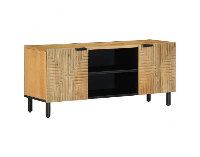 Sonata H ТВ шкаф кафяв 105x33x46 cm масивна дървесина манго