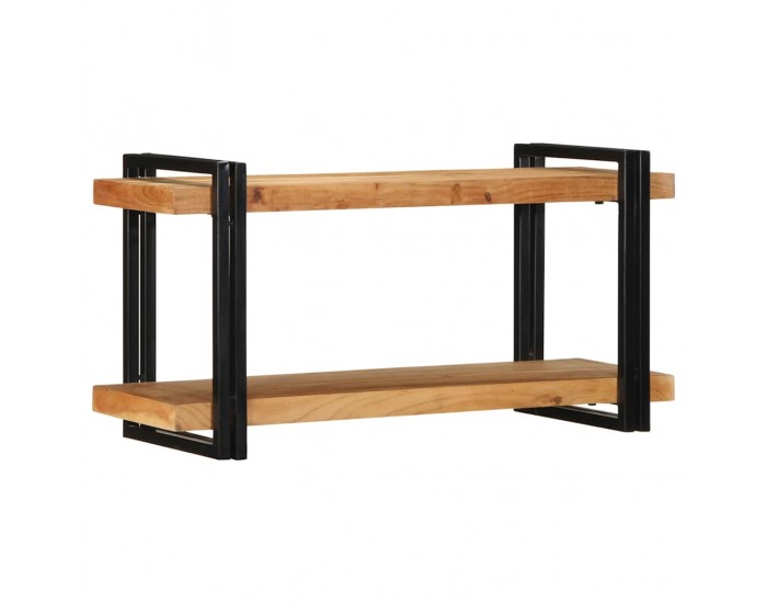 Sonata H Стенен рафт 90x33x45 cm Масивна дървесина Акация