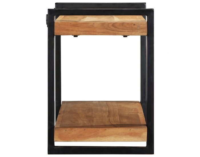 Sonata H Стенен рафт 90x33x45 cm Масивна дървесина Акация