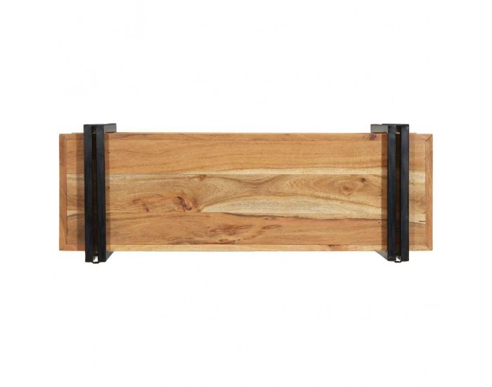 Sonata H Стенен рафт 90x33x45 cm Масивна дървесина Акация