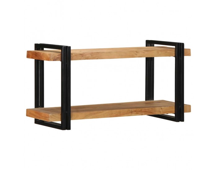 Sonata H Стенен рафт 90x33x45 cm Масивна дървесина Акация