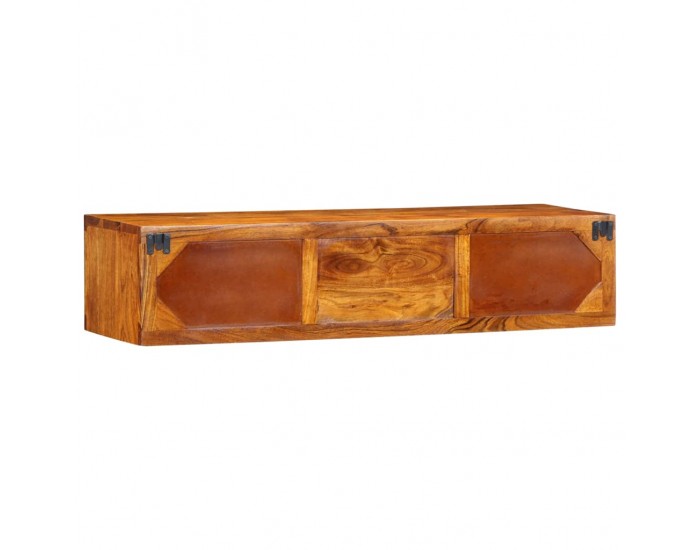 Sonata H Стенен ТВ шкаф Многоцветен 100x30x22 Масивна дървесина Акация