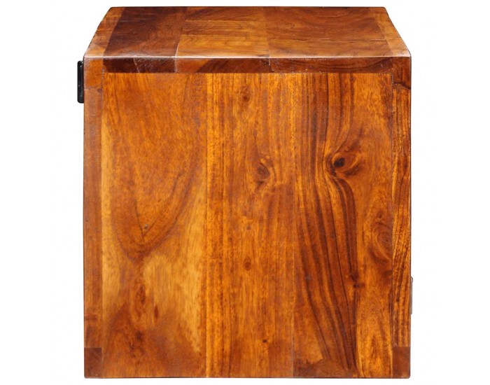 Sonata H Стенен ТВ шкаф Многоцветен 90x30x30 Масивна дървесина Акация