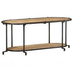 Sonata H ТВ шкаф, 100x42x40 см, грубо мангово дърво масив - ТВ шкафове