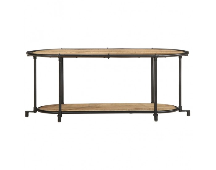 Sonata H ТВ шкаф, 100x42x40 см, грубо мангово дърво масив