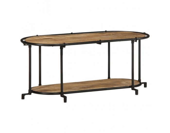 Sonata H ТВ шкаф, 100x42x40 см, грубо мангово дърво масив