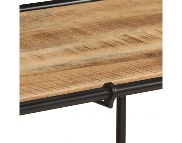 Sonata H ТВ шкаф, 100x42x40 см, грубо мангово дърво масив