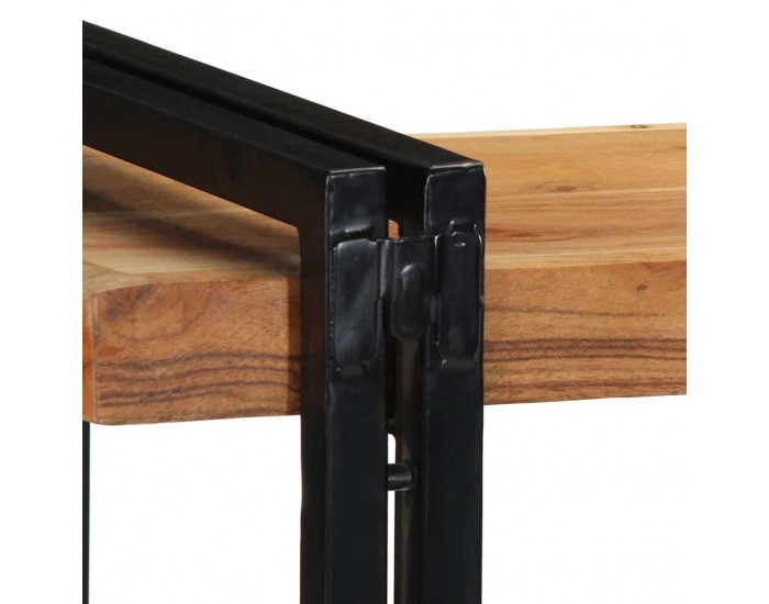 Sonata H Стенен рафт 110x33x45 cm Масивна дървесина Акация