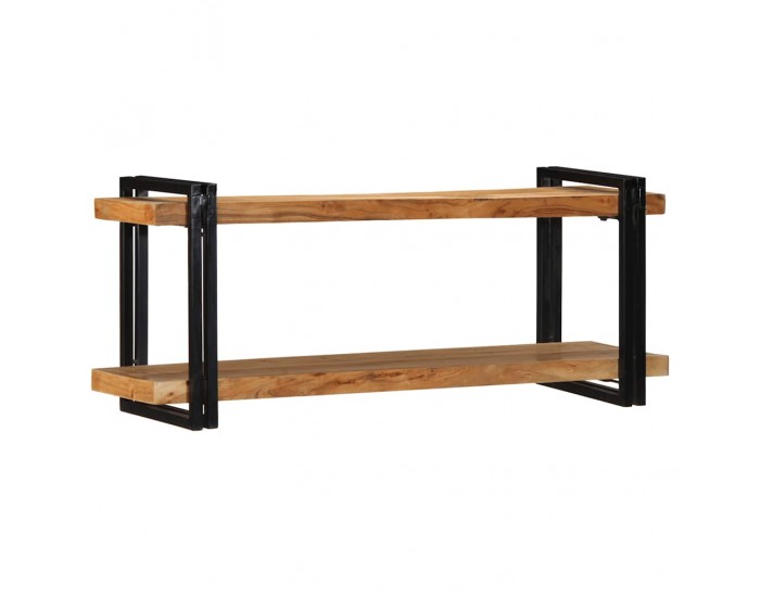 Sonata H Стенен рафт 110x33x45 cm Масивна дървесина Акация
