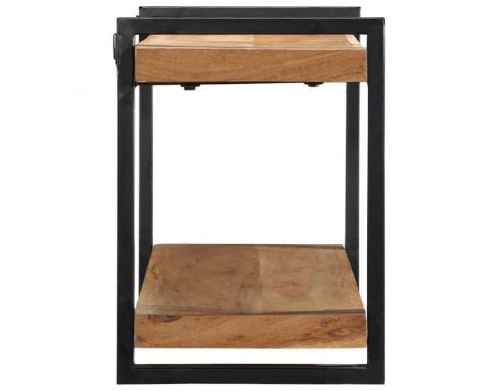 Sonata H Стенен рафт 110x33x45 cm Масивна дървесина Акация