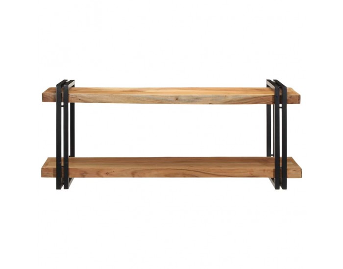 Sonata H Стенен рафт 110x33x45 cm Масивна дървесина Акация