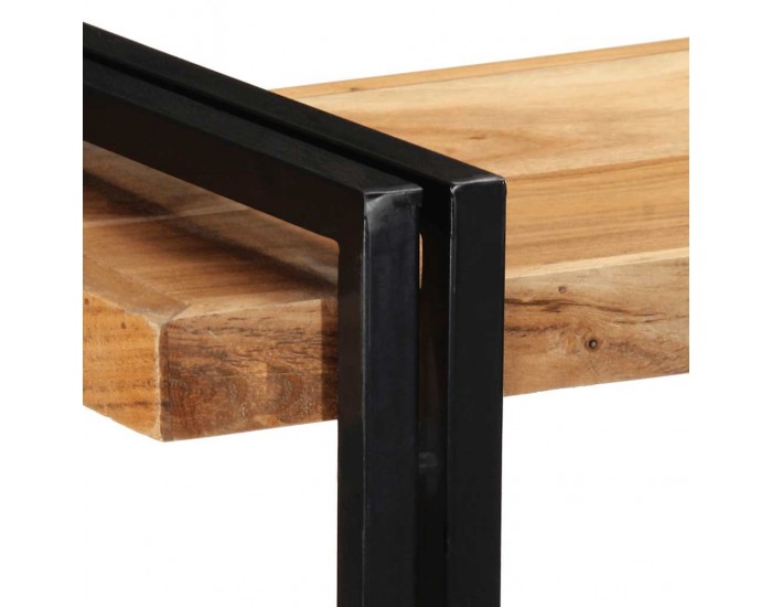 Sonata H Стенен рафт 110x33x45 cm Масивна дървесина Акация