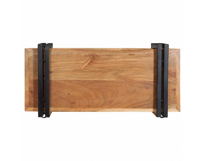 Sonata H Стенен рафт 70x33x35 cm Масивна дървесина Акация