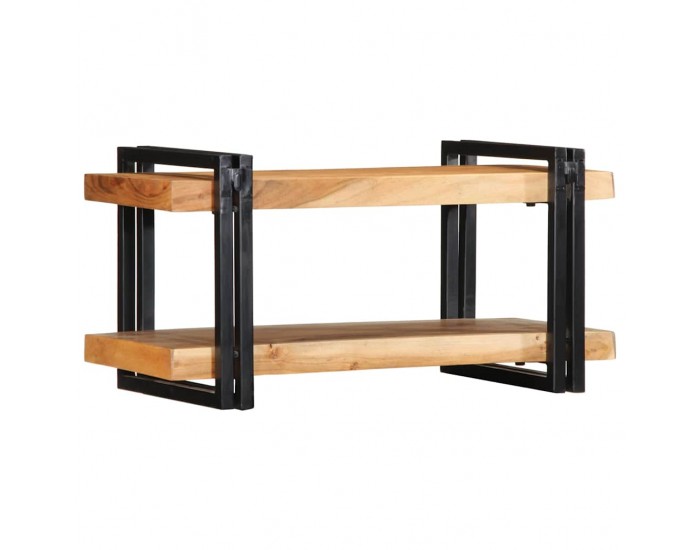 Sonata H Стенен рафт 70x33x35 cm Масивна дървесина Акация