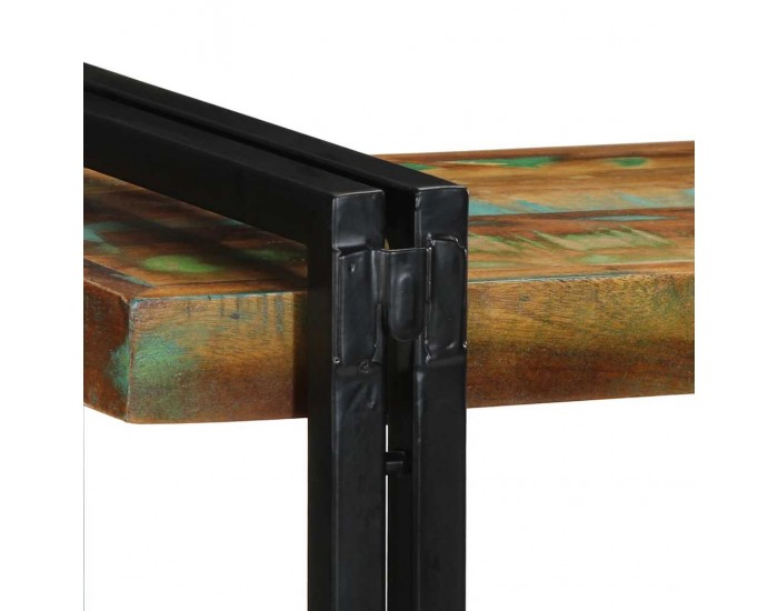 Sonata H Стенен рафт Многоцветен масивен дървен материал Възстановена