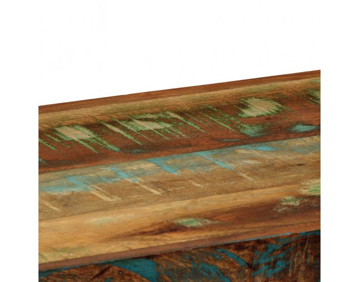 Sonata H Стенен рафт Многоцветен масивен дървен материал Възстановена