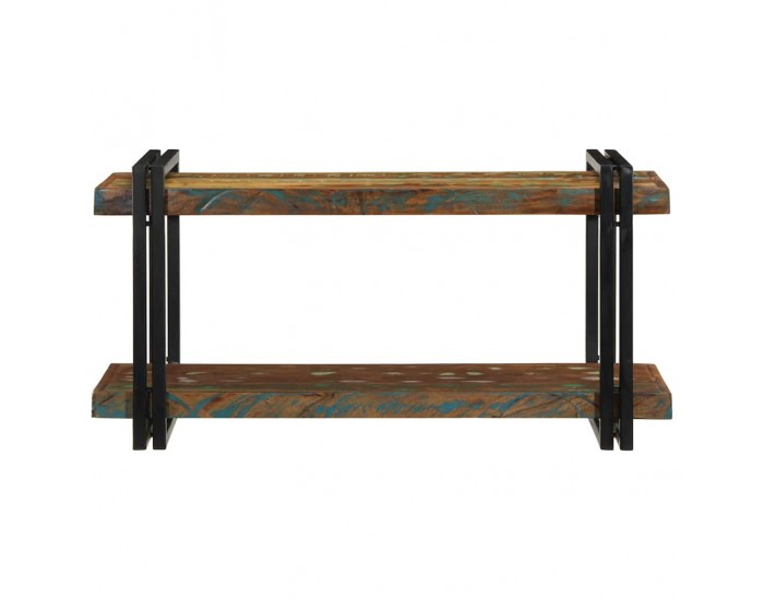 Sonata H Стенен рафт Многоцветен масивен дървен материал Възстановена
