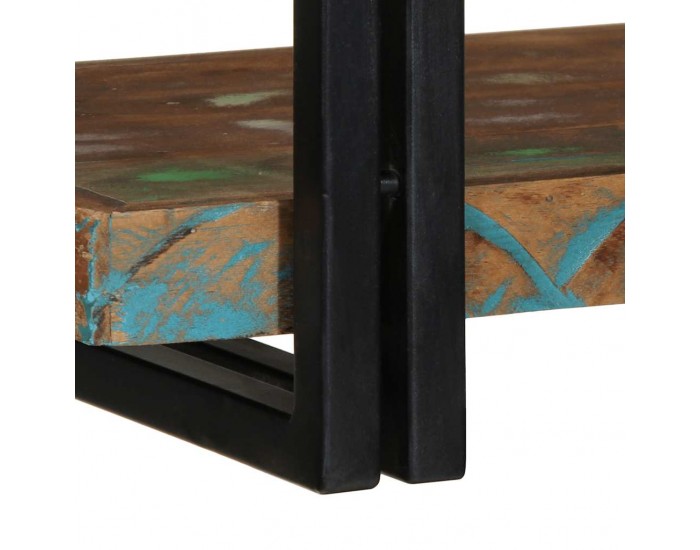 Sonata H Стенен рафт Многоцветен масивен дървен материал Възстановена