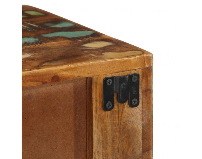 Sonata H Стенен шкаф за телевизор Масивна дървесина Възстановена