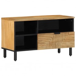 Sonata H TV шкаф кафяв 80x33x46 cm масивна дървесина манго - ТВ шкафове
